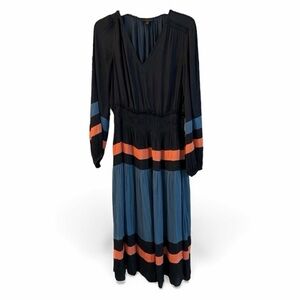 Anthropologie Blue & Pink Dress Size M